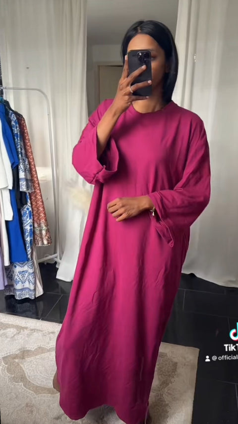 CHRYSTAL T-SHIRT DRESS PURPLE