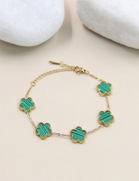 Armband met clovers - 205BRA12