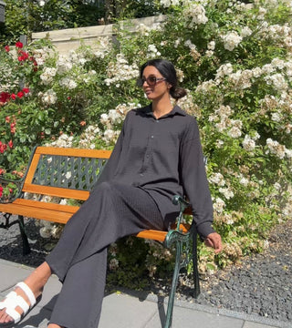 CRÊPE CO ORD BLACK (P004)