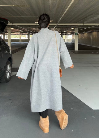 Yasmine manteljas grijs