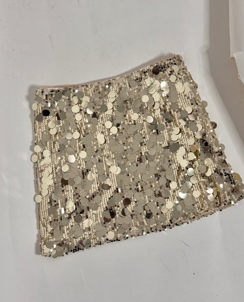 Rok met pailletten goud