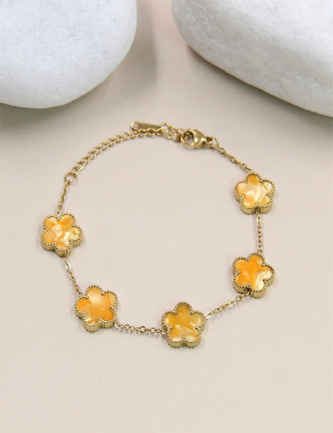 Armband met clovers - 205BRA12