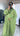 Abaya jurk met kimono olijfgroen