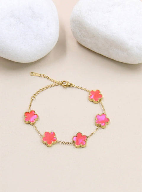 Armband met clovers - 205BRA12