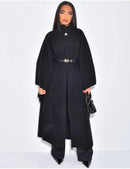 Manteljas lang met riem - 54311 PRE ORDER