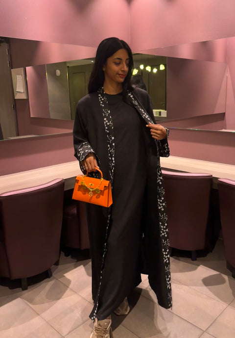 Kimono met lange wijde jurk