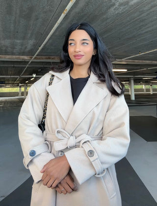 Manteljas / trenchcoat beige