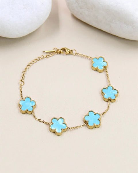 Armband met clovers - 205BRA12