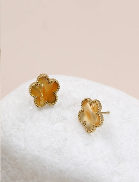 Clovers oorbellen - 205BO12