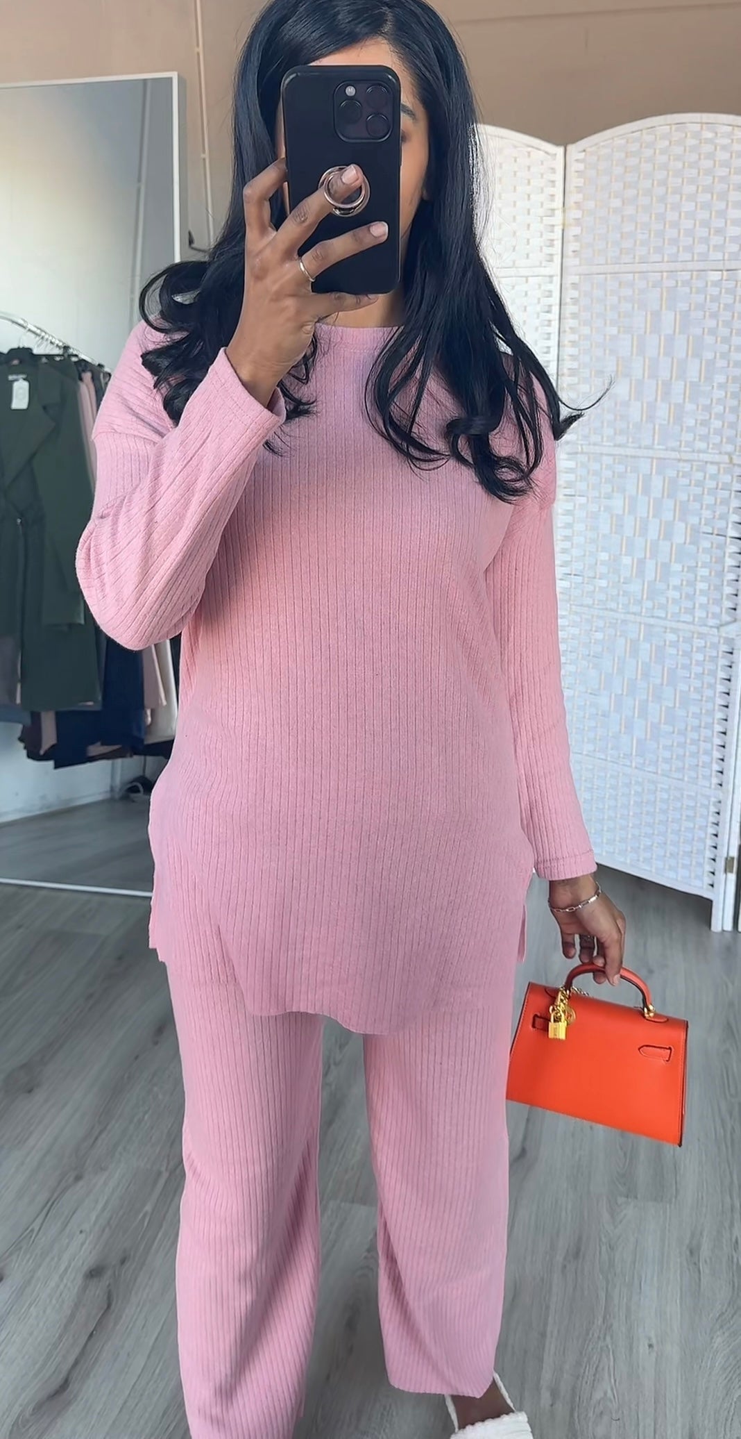 Comfy set tiktok actie roze