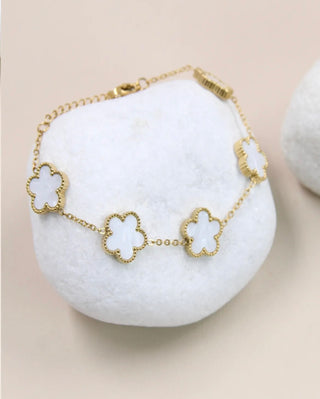 Armband met clovers - 205BRA12