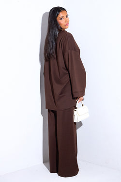 Comfy co-ord set met lange top en oversized broek