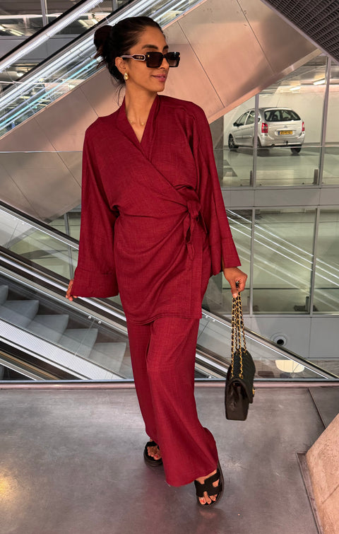 Kimono wikkel set met broek