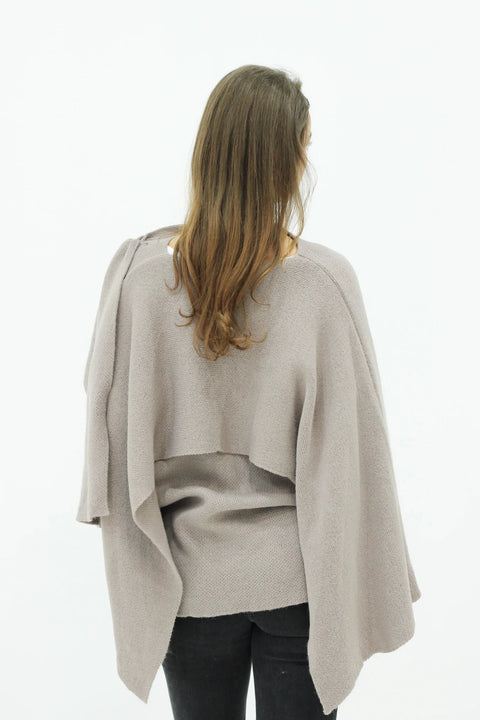 Zara poncho taupe