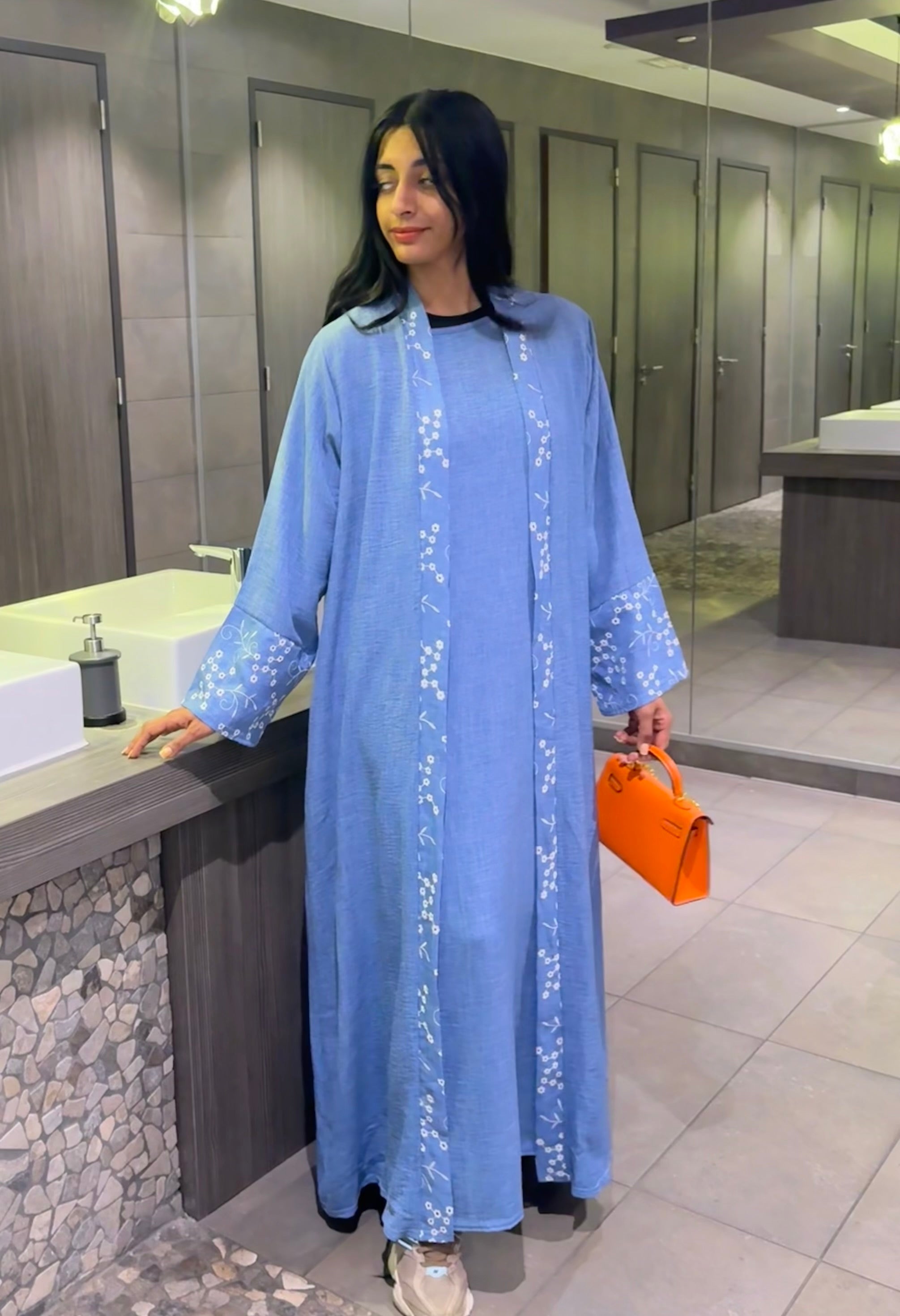 Kimono met lange wijde jurk