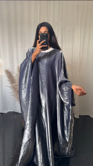 CEY - METALLIC GRAY ABAYA DRESS