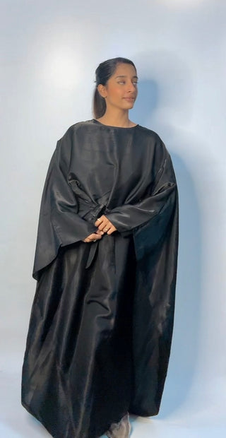 Abaya glans adena met strik