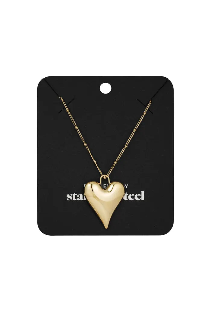 Necklace heartfelt charm - Gold