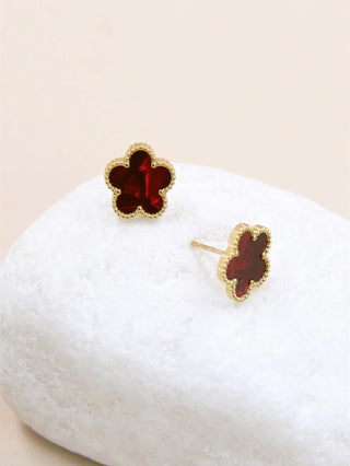 Clovers oorbellen - 205BO12