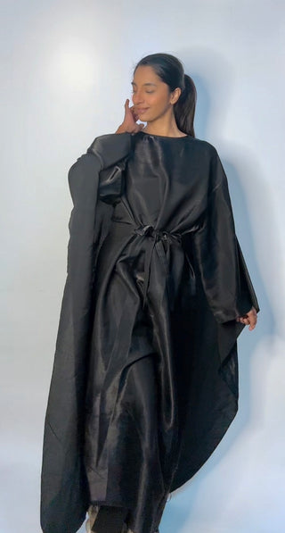 Abaya glans adena met strik