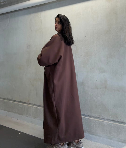 LOUVRÉ MANTELJAS CHOCO BROWN