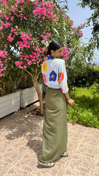 BLOUSE MET BLOEMETJES