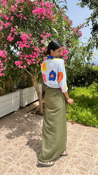 BLOUSE MET BLOEMETJES