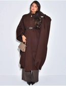 Manteljas lang met riem - 54311 PRE ORDER