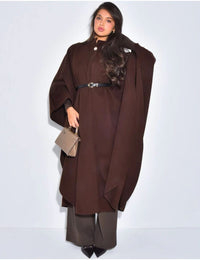 Manteljas lang met riem - 54311 PRE ORDER