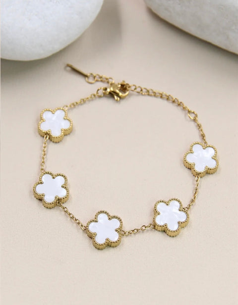 Armband met clovers - 205BRA12