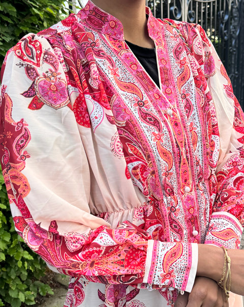 لوريا روب وردي أحمر