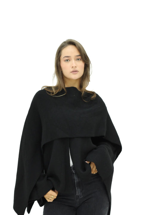 Zara poncho black