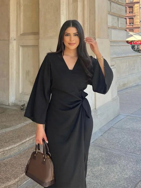 OVERSLAG JURK ZWART SS25