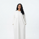 T-shirt jurk van viscose - wit