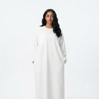 T-shirt jurk van viscose - wit