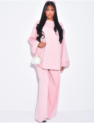 Comfy co-ord set met wijde broek