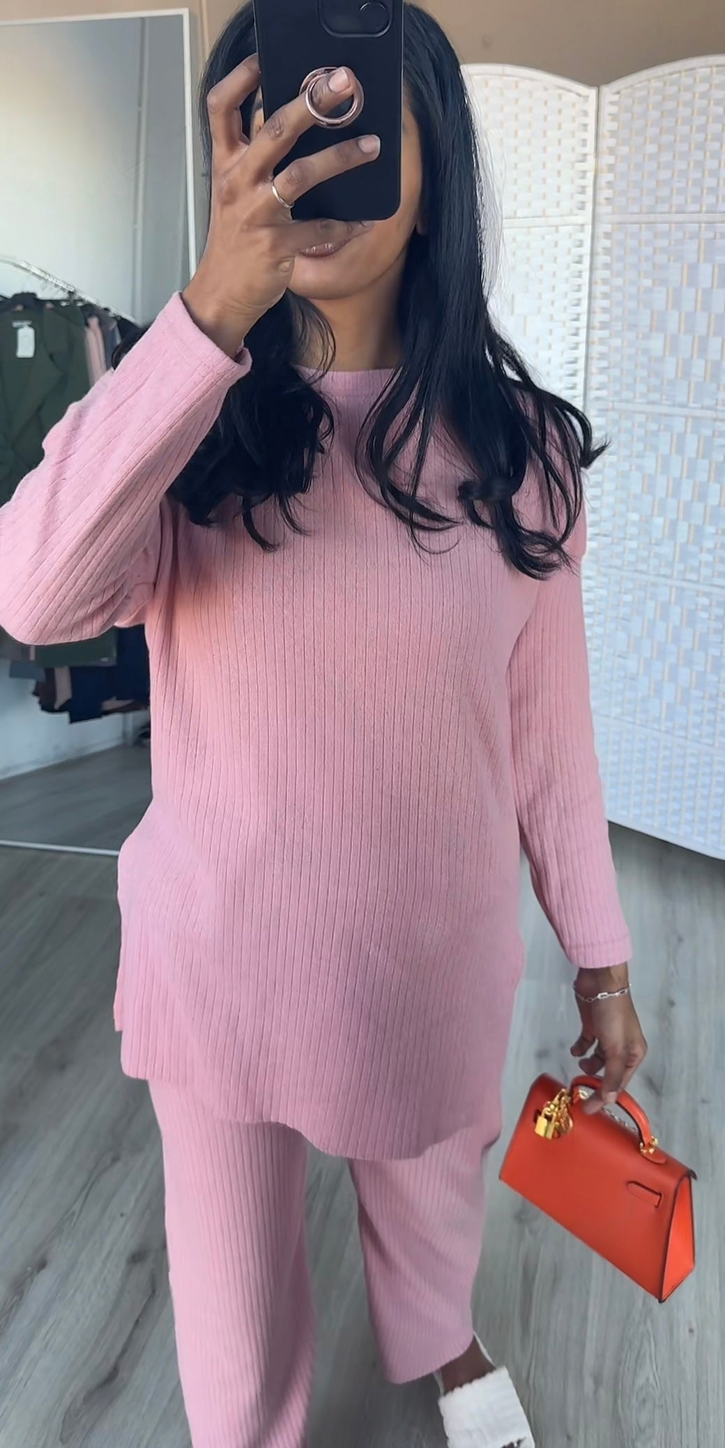 Comfy set tiktok actie roze