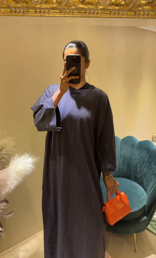 SS25 - katoenen wijde tshirt jurk