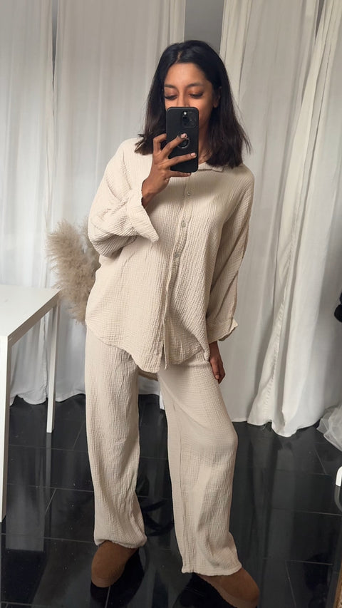 COMFY HOMEWEAR SET - BEIGE