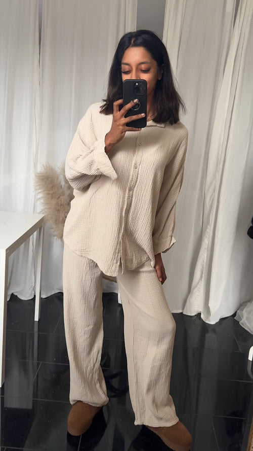 COMFY HOMEWEAR SET - BEIGE
