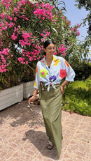 BLOUSE MET BLOEMETJES