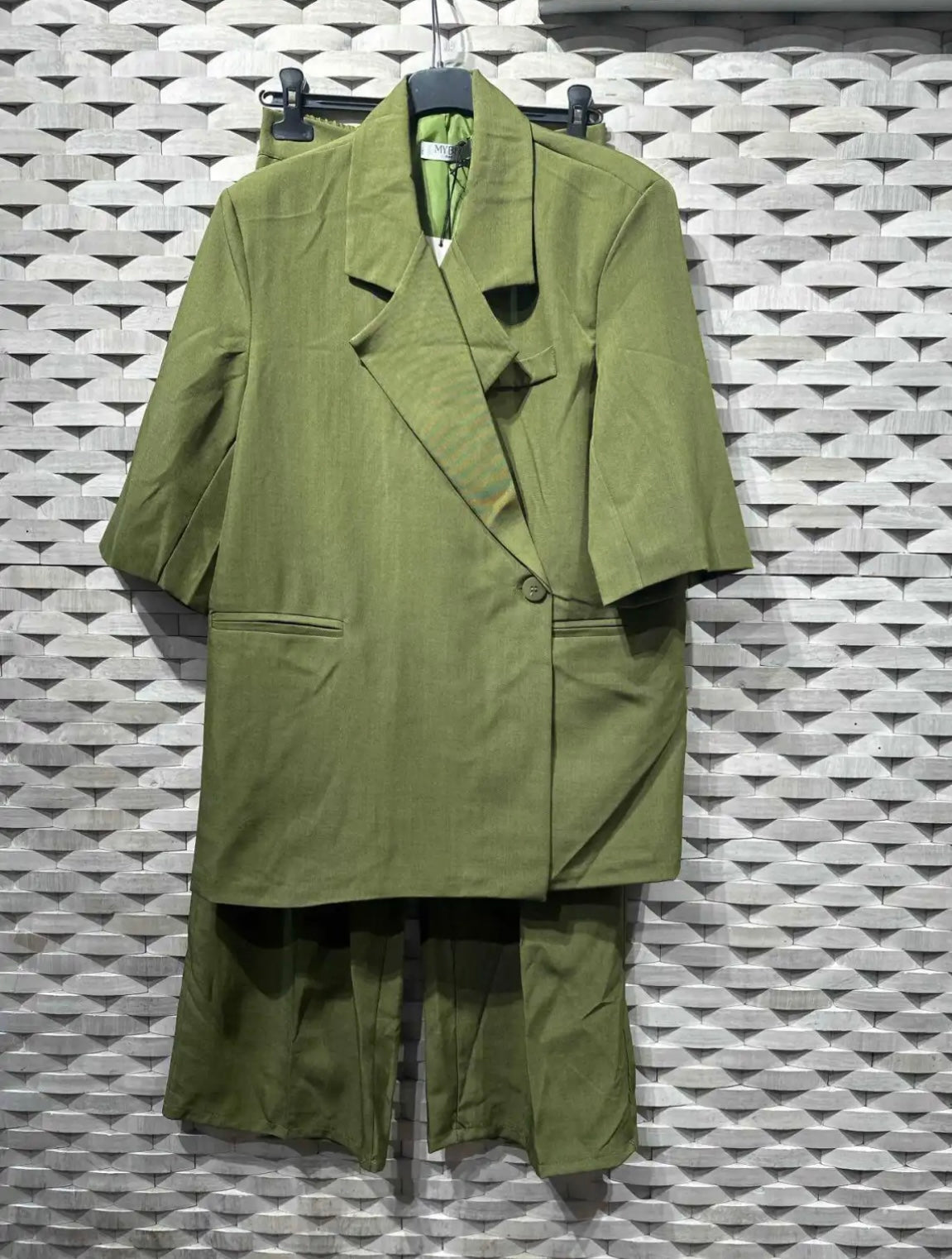 Blazer set met korte mouwen - 88623-2 groothandel voorverkoop