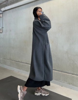 YASMINE MANTEL DARK GRAY pre order