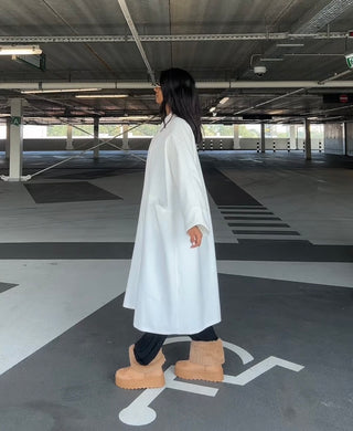 Yasmine manteljas wit