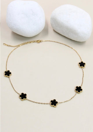 Clovers ketting - 205 COL12 stainless steel