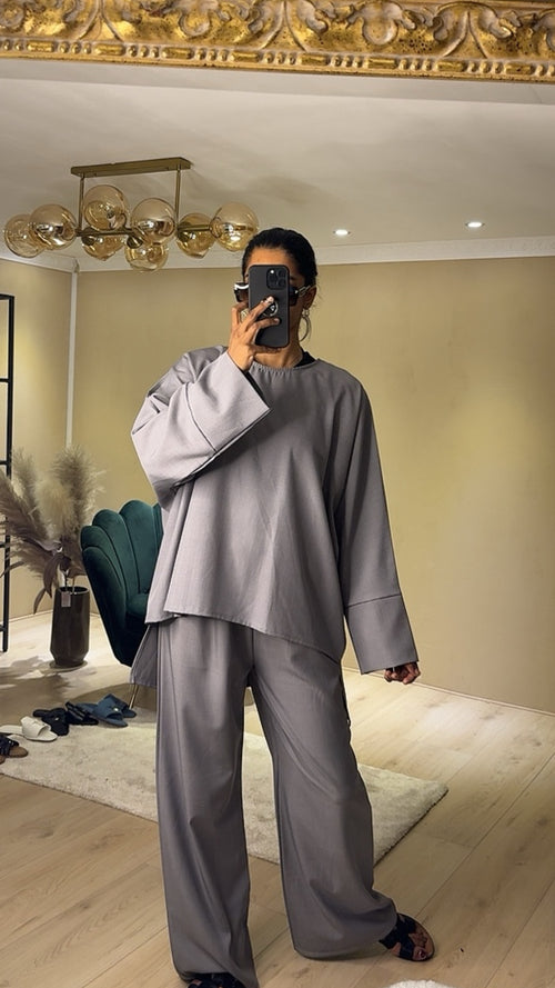 NAS COMFY OVERSIZED GRAY SET