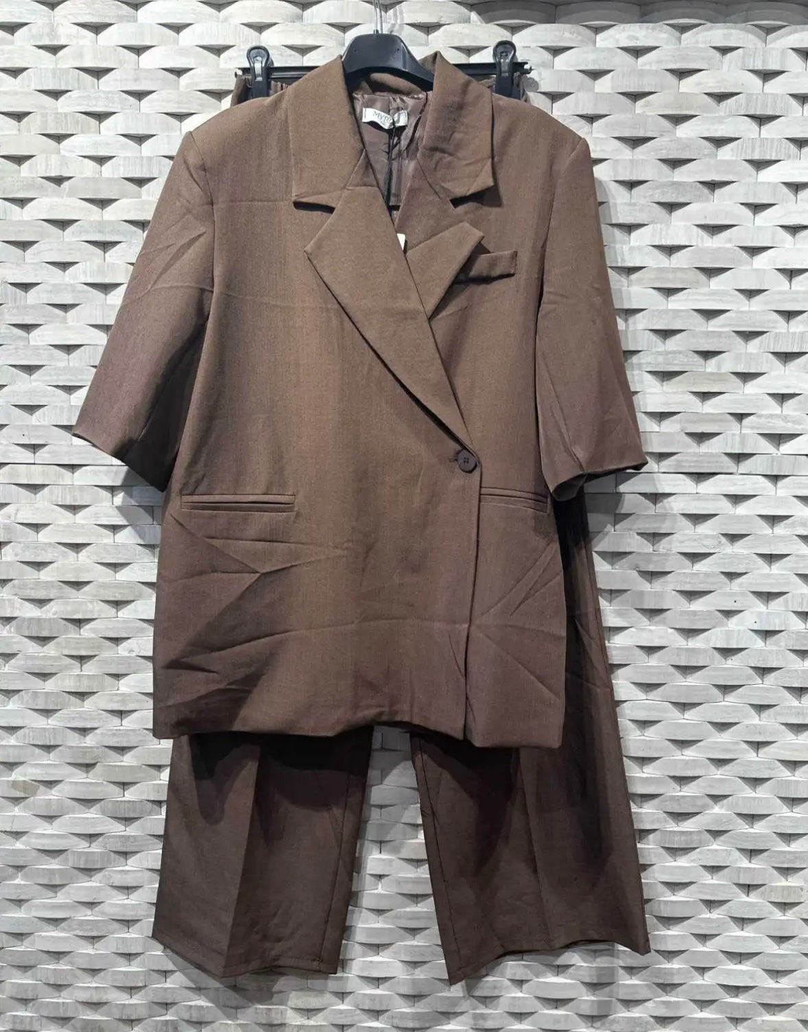 Blazer set met korte mouwen - 88623-2 groothandel voorverkoop
