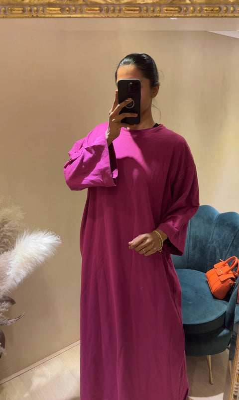 SS25 - katoenen wijde tshirt jurk