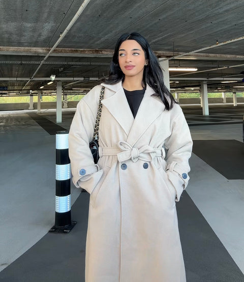 Manteljas / trenchcoat beige