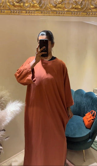 SS25 - katoenen wijde tshirt jurk